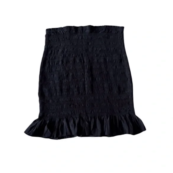 14th & Union Black Smocked Skirt - Picture 1 of 4